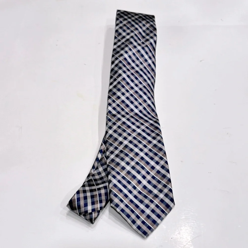 Michael Kors Men's Grid Check-Print Tie - Taupe